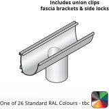 100x85mm Aluminium Aqualine Modern Running Outlet Assemblies  - One of 26 Standard Matt RAL colours TBC 