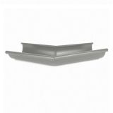 125mm Half Round RAL 9007 'Grey Aluminium' Galvanised Steel 135degree  External Gutter Angle