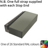 182mm Aluminium Coping (Suitable for 91-120mm Wall) - Stop End - Powder Coated