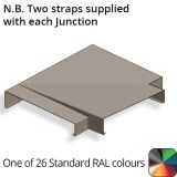 182mm Aluminium Sloping Coping (Suitable for 91-120mm Wall) - Left-hand T Junction - Powder Coated Colour TBC