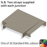 242mm Aluminium Sloping Coping (Suitable for 151-180mm Wall) - Right-hand T Junction - Powder Coated Colour TBC