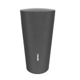 210ltr Vase Slate colour water tank with Chrome Tap