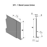 381-480mm SF1 Profile Skyline Aluminium Fascia - Loose Union Clip