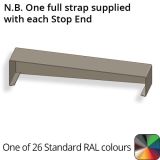 422mm  Aluminium Sloping Coping (Suitable for 331-360mm Wall) - Left-hand Stop End - RAL 7016 Anthracite Grey