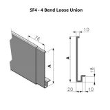 75-152mm SF4 Profile Skyline Aluminium Fascia - Loose Union