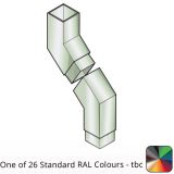 100x100mm Flushjoint Aluminium Square 135 Degree Two-part Offset with 500mm Offset - One of 26 Standard Matt RAL colours TBC 