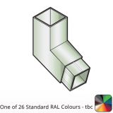 100x100mm Flushjoint Aluminium Square Downpipe 112 Degree Bend - One of 26 Standard Matt RAL colours TBC