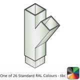 100x100mm Flushjoint Aluminium Square Downpipe Branch 135 Degree - One of 26 Standard Matt RAL colours TBC