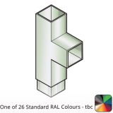 100x100mm Flushjoint Aluminium Square Downpipe Branch 92.5 Degree - One of 26 Standard Matt RAL colours TBC