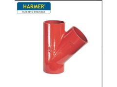 100 x 50mm Harmer SML Cast Iron Soil & Waste Above Ground Pipe - Single Branch - 45 Degree