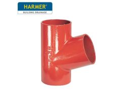 100 x 100mm Harmer SML Cast Iron Soil & Waste Above Ground Pipe - Single Branch - 68 Degree