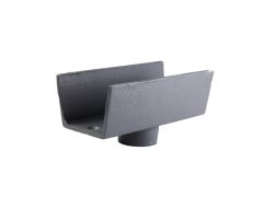 100 x 75mm (4"x3") Hargreaves Foundry Cast Iron Box 65mm Running Outlet - Primed - from Rainclear Systems