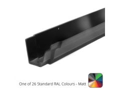 100 x 75mm (4"x3") Moulded Ogee Cast Aluminium Gutter 1.83m length - One of 26 Standard Matt RAL colours TBC 