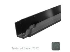 100 x 75mm (4"x3") Moulded Ogee Cast Aluminium Gutter 1.83m length - Textured Basalt Grey RAL 7012 