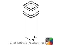 100 x 75mm (4"x3") x 1m Cast Aluminium Downpipe with  Non-eared Socket - One of 26 Standard Matt RAL colours TBC