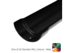 100mm (4") Half Round Cast Aluminium Gutter 1.83m length - One of 26 Standard Matt RAL colours TBC 