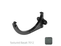 100mm (4") Half Round Cast Aluminium Gutter Fascia Bracket - Textured Basalt Grey RAL 7012 