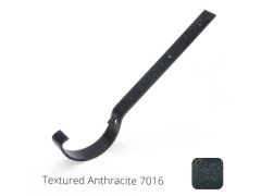 100mm (4") Half Round Cast Aluminium Gutter Top Fix Rafter Bracket - Textured Anthracite Grey RAL 7016 