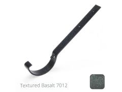 100mm (4") Half Round Cast Aluminium Gutter Top Fix Rafter Bracket - Textured Basalt Grey RAL 7012 