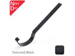 100mm (4") Half Round Cast Aluminium Gutter Top Fix Rafter Bracket - Textured Black