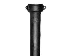 100mm (4") Traditional LCC Cast Iron Soil Pipe x 1.83m Length Eared