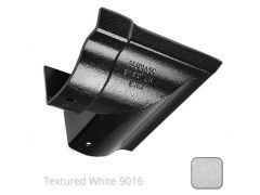 100mm (4") Victorian Ogee Cast Aluminium Gutter 90 External Angle - Textured Traffic White RAL 9016 