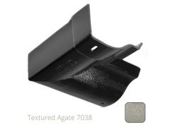 100mm (4") Victorian Ogee Cast Aluminium Gutter 90 Internal Angle - Textured Agate Grey RAL 7038