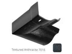 100mm (4") Victorian Ogee Cast Aluminium Gutter 90 Internal Angle - Textured Anthracite Grey RAL 7016 