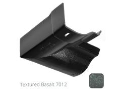 100mm (4") Victorian Ogee Cast Aluminium Gutter 90 Internal Angle - Textured Basalt Grey RAL 7012 