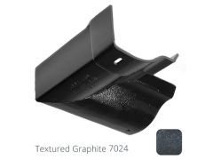 100mm (4") Victorian Ogee Cast Aluminium Gutter 90 Internal Angle - Textured Graphite Grey RAL 7024 