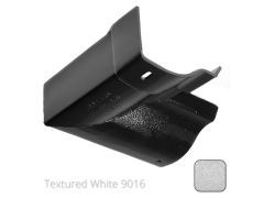 100mm (4") Victorian Ogee Cast Aluminium Gutter 90 Internal Angle - Textured Traffic White RAL 9016 