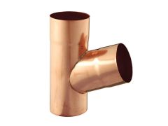 100mm Copper Downpipe 70 degree Branch