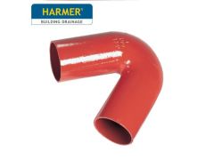 100mm Harmer SML Cast Iron Soil & Waste Above Ground Pipe - Long Tail Bend - 45 Degree
