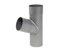 100mm Quartz Zinc Downpipe 70 Degree Branch