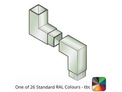 75x75mm Flushjoint Aluminium Square 92.5 Degree Two-part Offset with 500mm Offset - One of 26 Standard Matt RAL colours TBC 