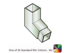 100x100mm Flushjoint Aluminium Square Downpipe 112 Degree Bend - One of 26 Standard Matt RAL colours TBC