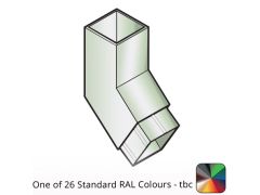 100x100mm Flushjoint Aluminium Square Downpipe 135 Degree Bend - One of 26 Standard Matt RAL colours TBC