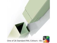 100x100mm Flushjoint Aluminium Square Downpipe - 2m long - One of 26 Standard Matt RAL colours TBC  