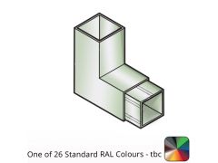 100x100mm Flushjoint Aluminium Square Downpipe 92.5 Degree Bend - One of 26 Standard Matt RAL colours TBC