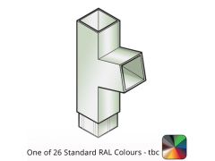 100x100mm Flushjoint Aluminium Square Downpipe Branch 112 Degree - One of 26 Standard Matt RAL colours TBC