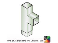 100x100mm Flushjoint Aluminium Square Downpipe Branch 92.5 Degree - One of 26 Standard Matt RAL colours TBC