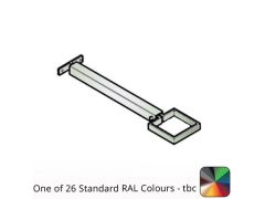 100x100mm Flushjoint Aluminium Square Downpipe Clip - Extended Base - One of 26 Standard Matt RAL colours TBC 