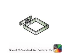 100x100mm Flushjoint Aluminium Square  Downpipe Clip - Small Base - One of 26 Standard Matt RAL colours TBC 