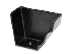 100x75 (4"x 3") Moulded Cast Iron Right Hand External Stopend - Black