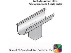 100x85mm Aluminium Aqualine Modern Running Outlet Assemblies  - One of 26 Standard Matt RAL colours TBC 