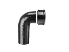 110mm SimpleFIT 92.5 Degree Long Tail Bend with Uneared 'Push-Fit' Socket - Black