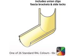 120x60mm Aluminium Aqualine Half Round 135 Degree Angle Assemblies - External  - One of 26 Standard Matt RAL colours TBC 