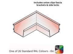 120x80mm Aluminium Aqualine Box 90 Degree Angle Assemblies - Internal - One of 26 Standard Matt RAL colours TBC 