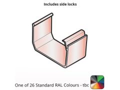 120x80mm Aluminium Aqualine Box Gutter Union Clip Assemblies - One of 26 Standard Matt RAL colours TBC 