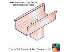 120x80mm Aluminium Aqualine Box Running Outlet Assemblies with 75x75mm spigot - One of 26 Standard Matt RAL colours TBC 